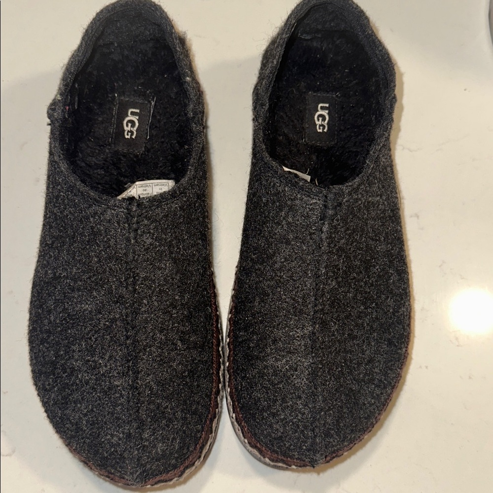 UGG Women's Charcoal and Chocolate Mules - Picture 3 of 6